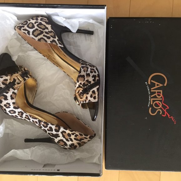 CARLOS SANTANA, LEOPARD PRINT SEXY HIGH HEEL SHOES, SZ. 7, NEW IN BOX - Picture 8 of 8